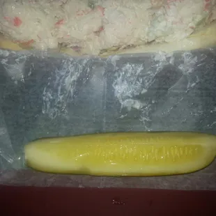 Fresh deli pickle spears