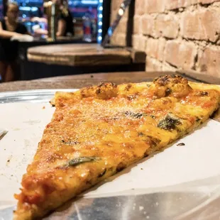 "Giusepp" (NY Style) pizza. $3.75 + tax + tip