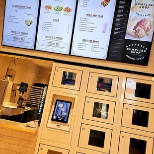 Menu and drink counter are shown.