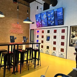 Automat for food delivery.