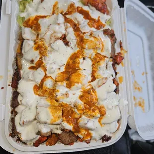 Lamb &amp; Chicken over rice