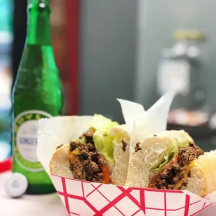 Enjoy our chopped cheese paired with a crisp Boylan Ginger Ale