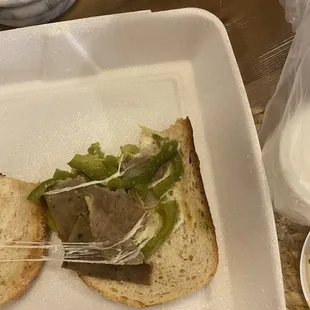 Gyro sandwich??? Where's the meat??