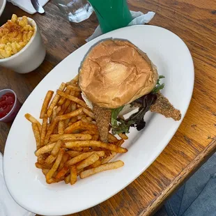 Fried whiting sandwich