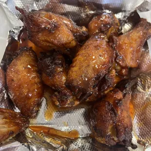 Honey hot wings