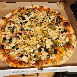 Veggie Pizza add Chicken
