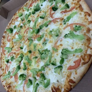 New York white pizza....