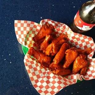 Deep fried chicken wings