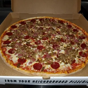20" New York style MEAT LOVERS PIZZA