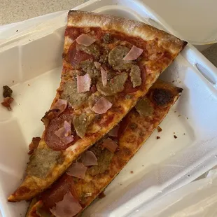 Meat lovers pizza
