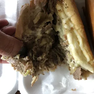 Cheap steakum meat. Not real New York nor philly style. Cheap and a waste of money.