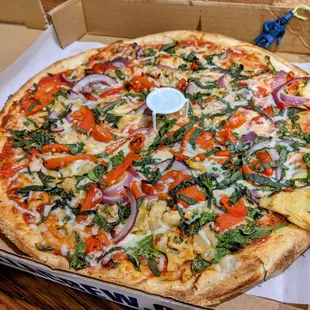 September 6 2021; Vegetarian pizza.