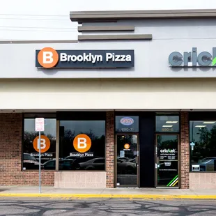 the front of the building