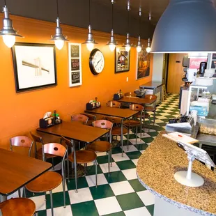 the interior of a restaurant