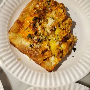 Chicken wings pizza was amazingly delicious