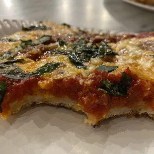 The "Grandma Slice" is fresh, delicious with a perfect crispy crunch. Truly, a perfect slice!!