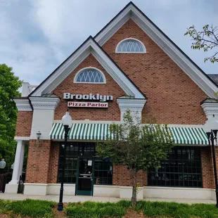 the front of the building