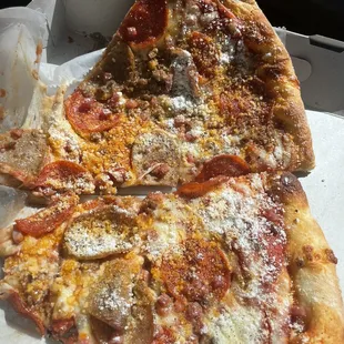 Meatza slices only $6 total during lunch! 11-3pm