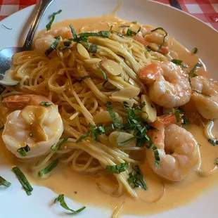 Shrimp Scampi Polenta