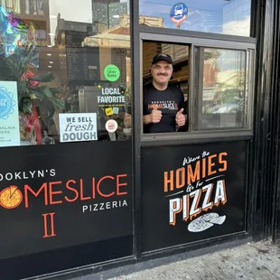 One of the partners at our takeout window