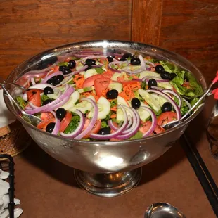 a salad in a bowl