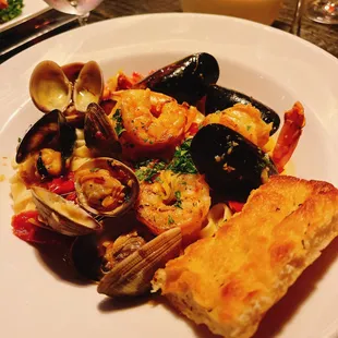 Saffron Seafood Linguini