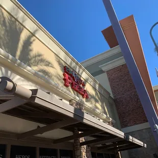 the front of the restaurant