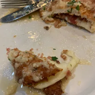 Chicken Rollatini Dinner. Lots of cheese