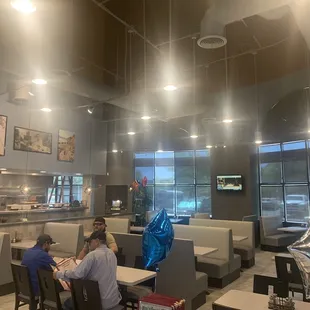 Inside new location on Alma School