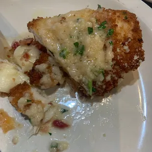 Chicken Rollatini Dinner. This is the portion I put on my daughters plate. My plate had the sauce.