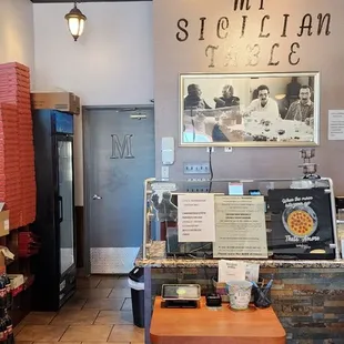 the interior of a restaurant