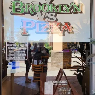 a view of the outside of the restaurant