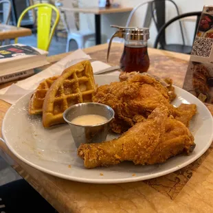 Chicken and waffles