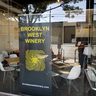 the entrance to the winery