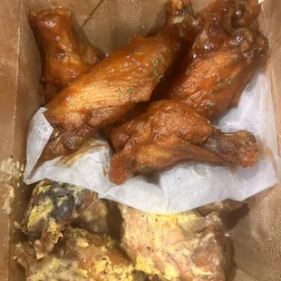 Lemon pepper and tamarind wings