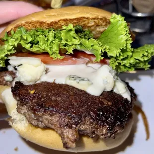 Black &amp; bleu burger