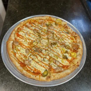 pizza, food