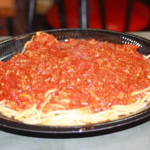 Brooklyn&apos;s Spaghetti with meat sauce