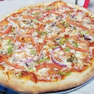 Triboro (vegetarian) Pizza was one of their best.