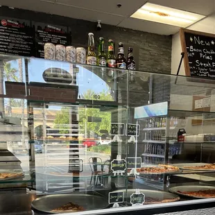 They sell Pizza by the slice and offer combos too.