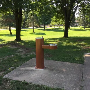 Drinking Fountain and Open Area