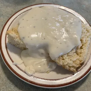 Biscuit with gravy