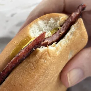 Fried bologna sandwich