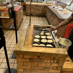 Fresh flapjacks..