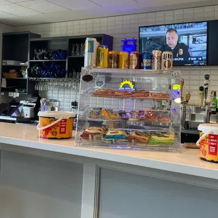 Counter at the snack bar