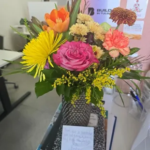 Flowers -Fall vibe win bright colors