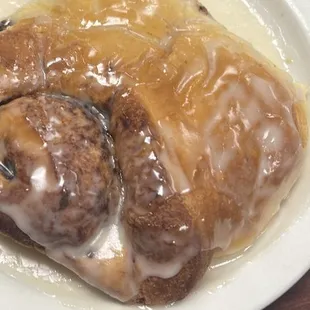 The biggest cinnamon roll in Tulsa !! So good . Best ever !