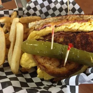 Ham and Egg Melt Sandwich