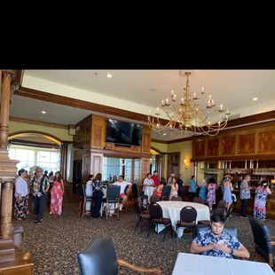 Bar event room overlooking golf course