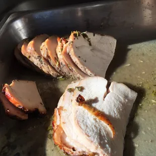 Pork roast comes with gravy